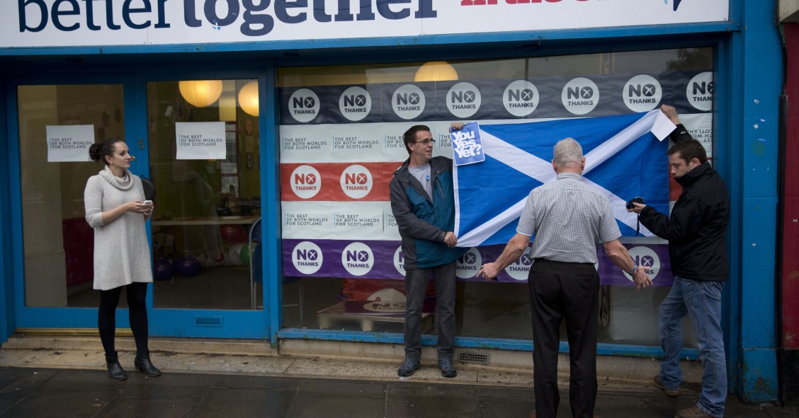 El mercado inmobiliario de Escocia podría desplomarse si triunfa hoy el ‘Sí’