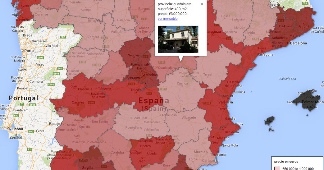 De 650.000 a 33 millones: mapa interactivo de las casas más caras de España