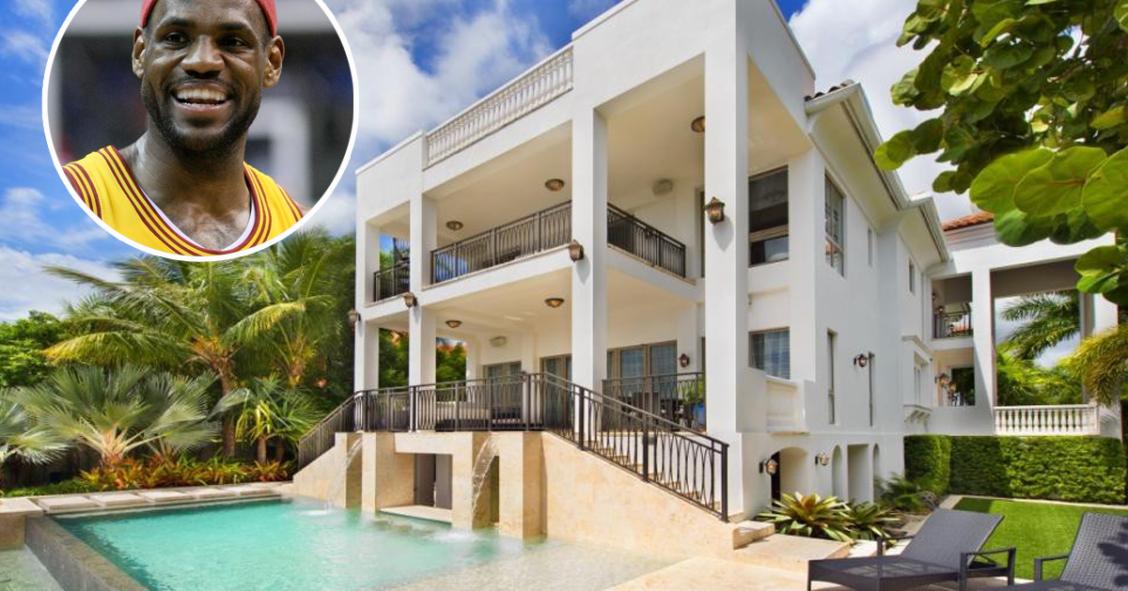 Casas de famosos: LeBron James vende su mansión en Miami por 17 millones de euros