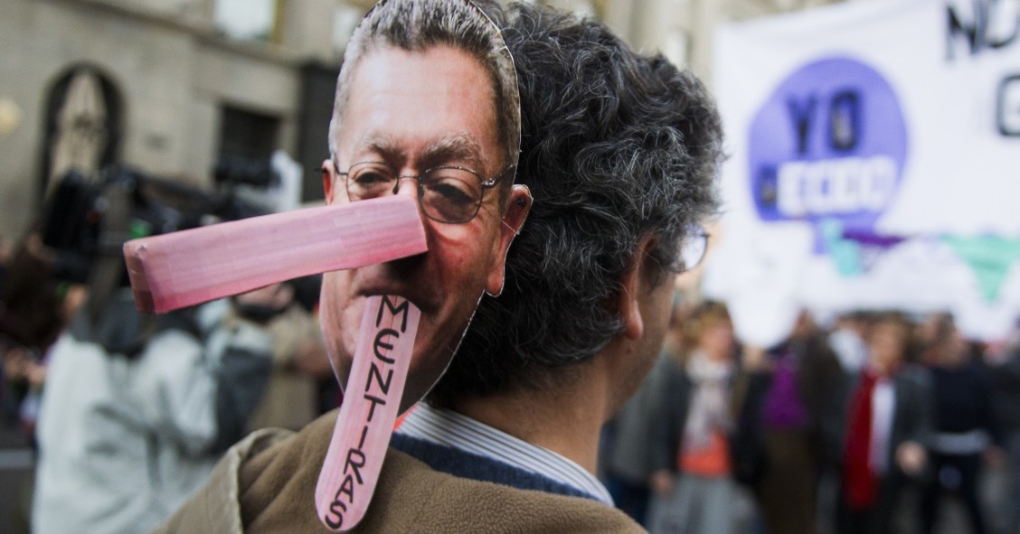 Manifestación en Madrid en marzo de 2014