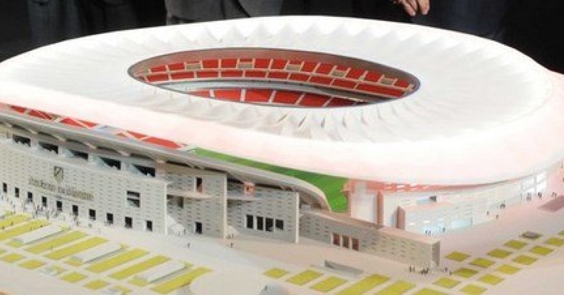 El estadio del Atlético de Madrid estará terminado en 2017, un año más tarde de lo previsto