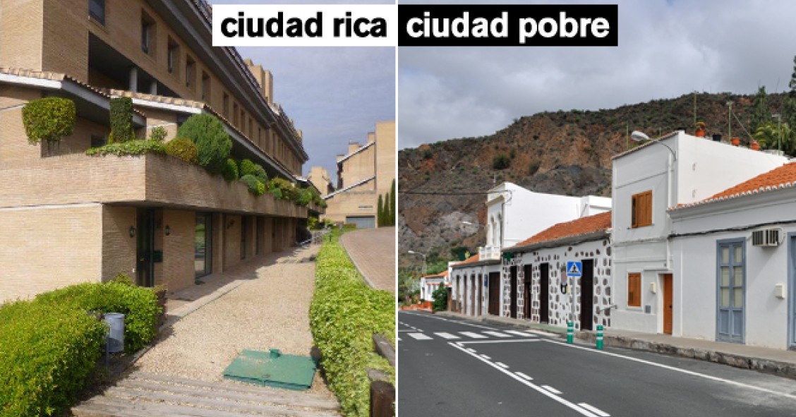 Ciudad rica, ciudad pobre: Pozuelo de Alarcón tiene la mayor renta per cápita de España, Santa Lucía de Tirajana la menor