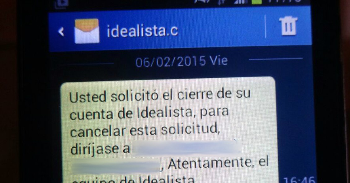 Phishing: cómo actuar si te llega un mail o sms disfrazado de idealista 