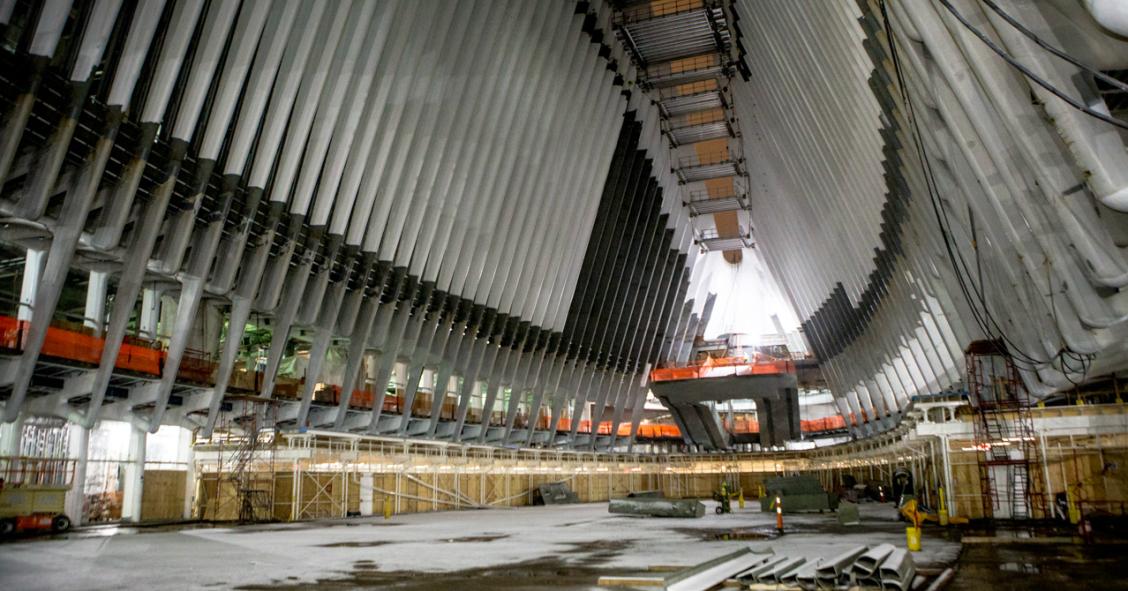 En las tripas del ‘Calatravasaurio’: así es por dentro la polémica estación diseñada por Calatrava para la ‘Zona Cero’ (fotos)