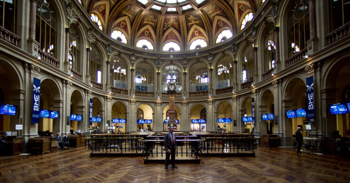 Imagen del Palacio de la Bolsa (Madrid)