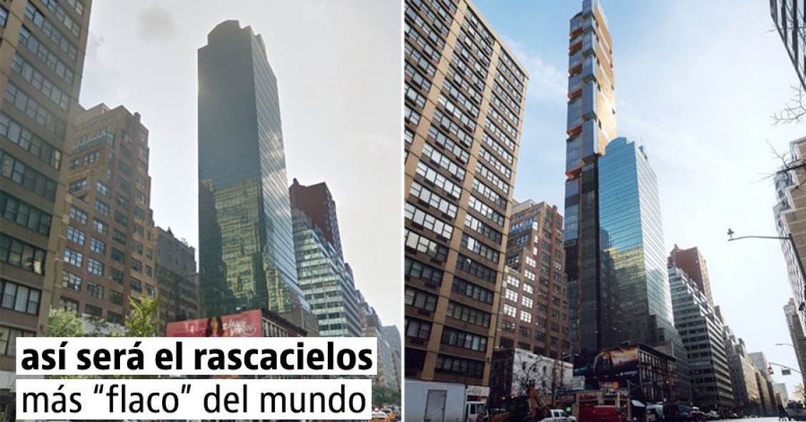 El rascacielos más delgado del mundo tendrá sólo 14,3 metros de ancho