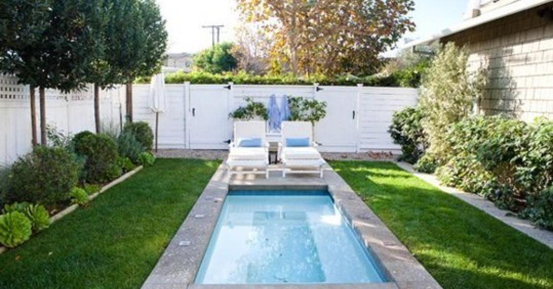 Ideas de decoración: cómo tener una piscina en un patio pequeño