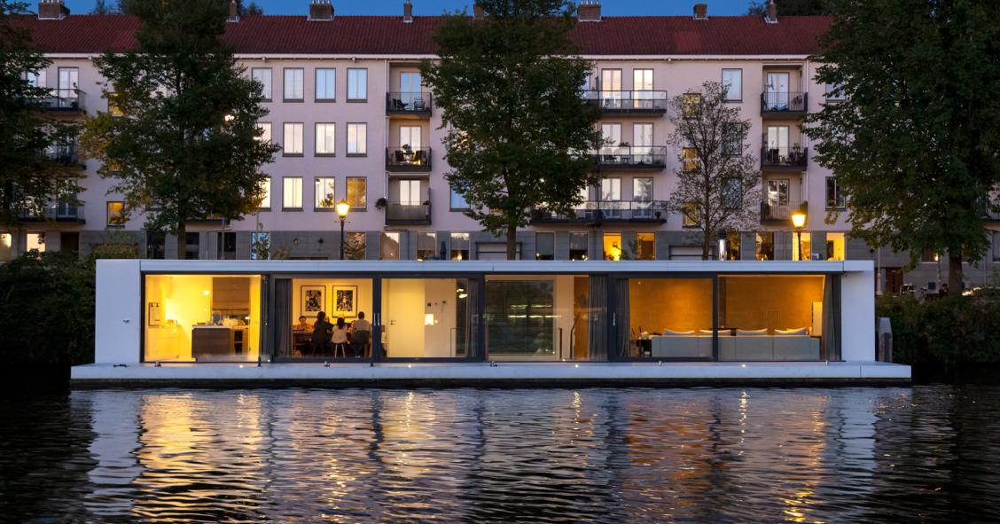 Casa flotante en Amsterdam