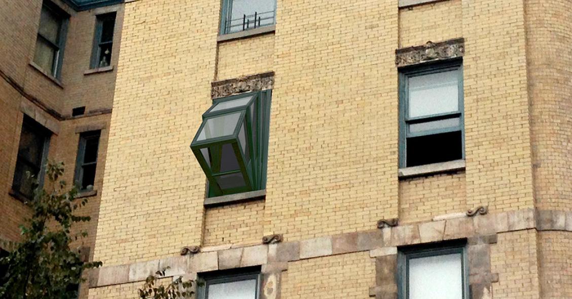 Un edificio con balcones