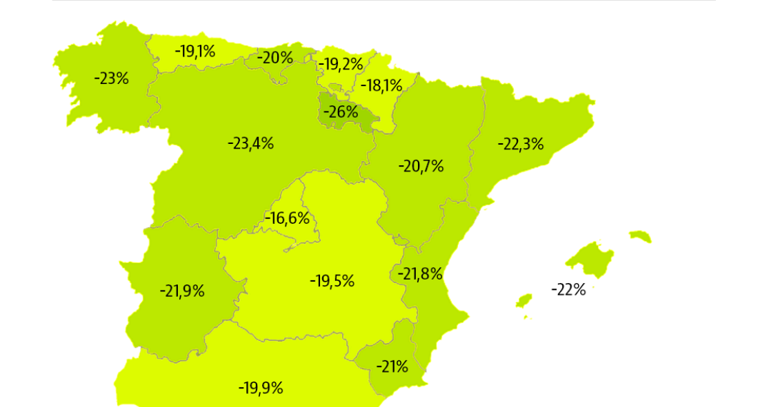 Descuento que piden los compradores de vivienda - Mapa 