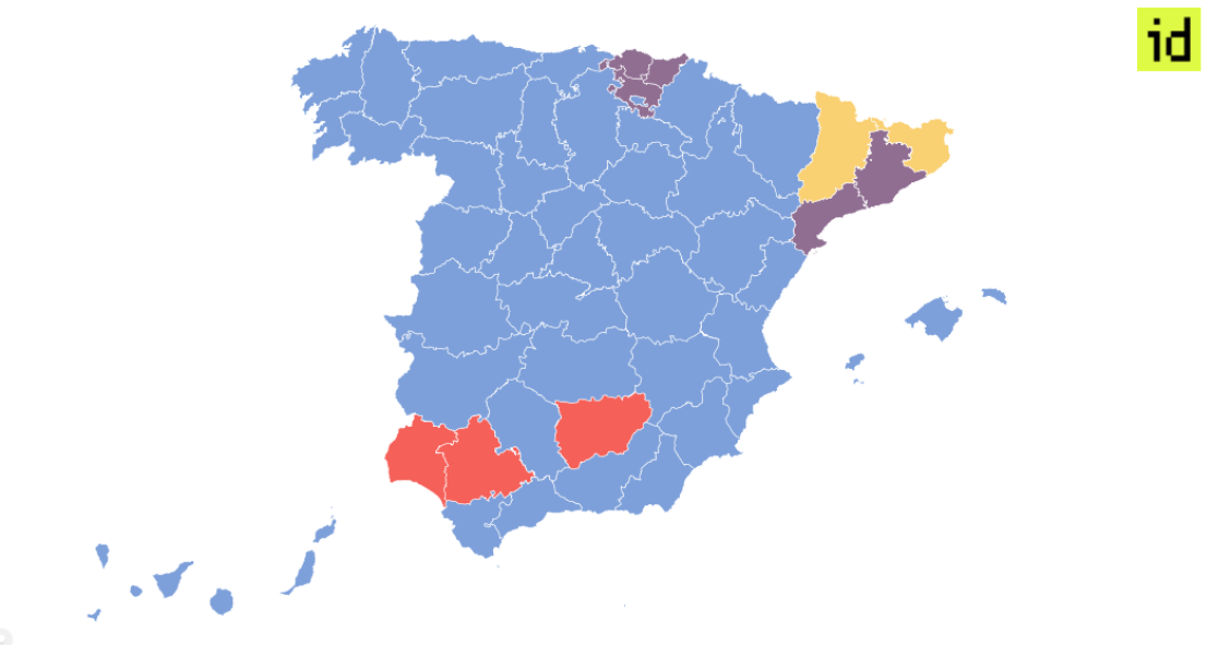 Origen y ocaso del bipartidismo (1977-2015): 38 años de elecciones en un solo mapa