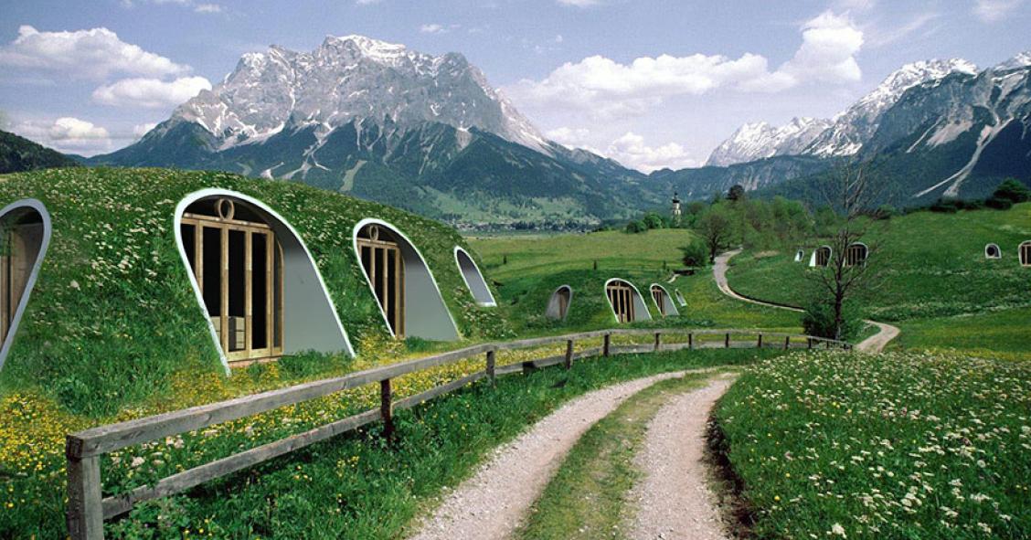 Viviendas ecológicas inspiradas en las casas de los Hobbits