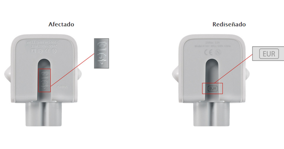 Apple retira algunos modelos de sus adaptadores de corriente por “riesgo de descargas eléctricas”