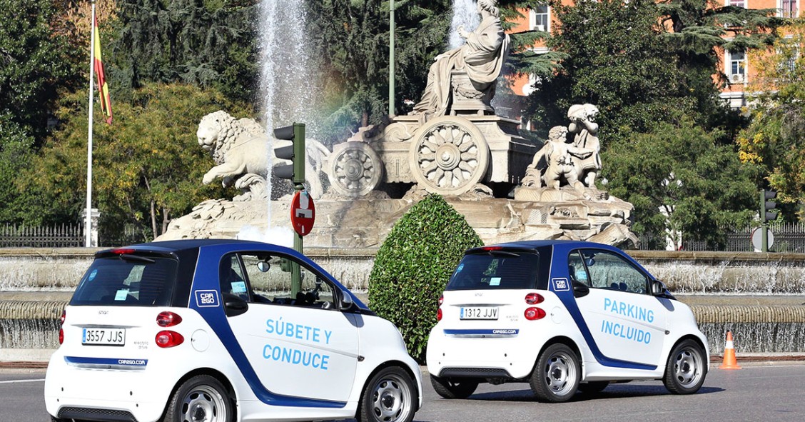 Coches compartidos en Madrid