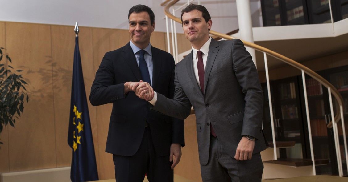 Pedro Sánchez y Albert Rivera
