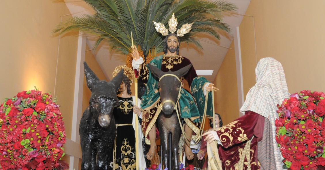 Cofradía de la Pollinica, Domingo de Ramos, Málaga 2016