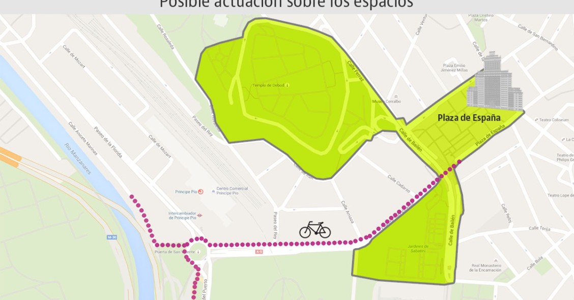 Proyecto de la remodelación de la Plaza de España de Madrid
