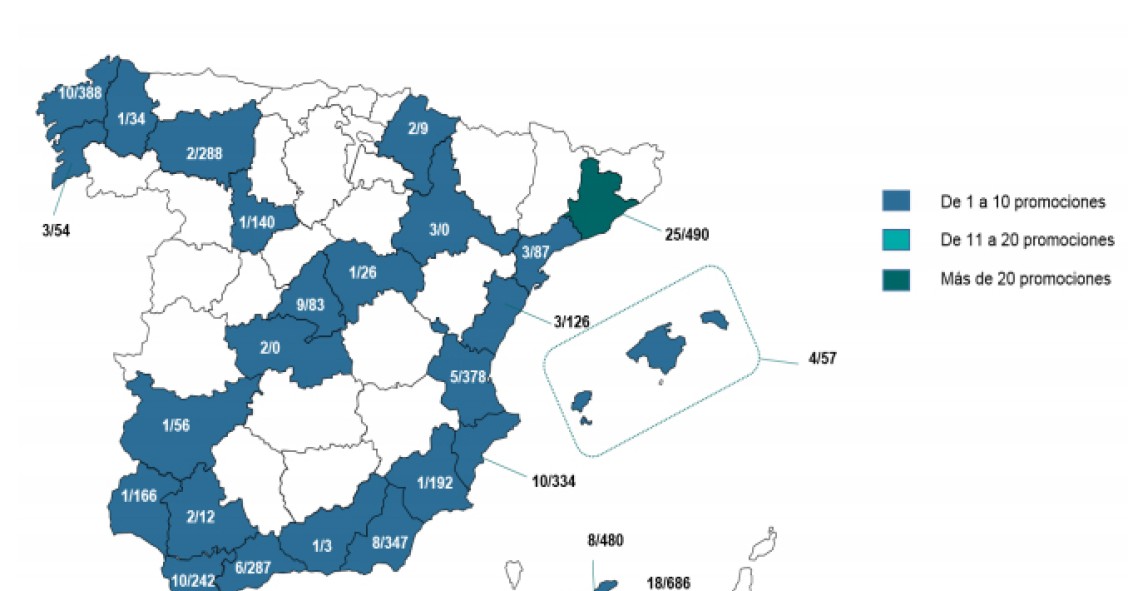Sareb saca a la venta 564 promociones de viviendas inacabadas