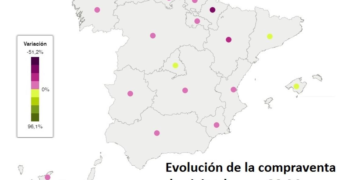 Así han evolucionado el precio y la venta de viviendas en cada CC.AA. desde 2013