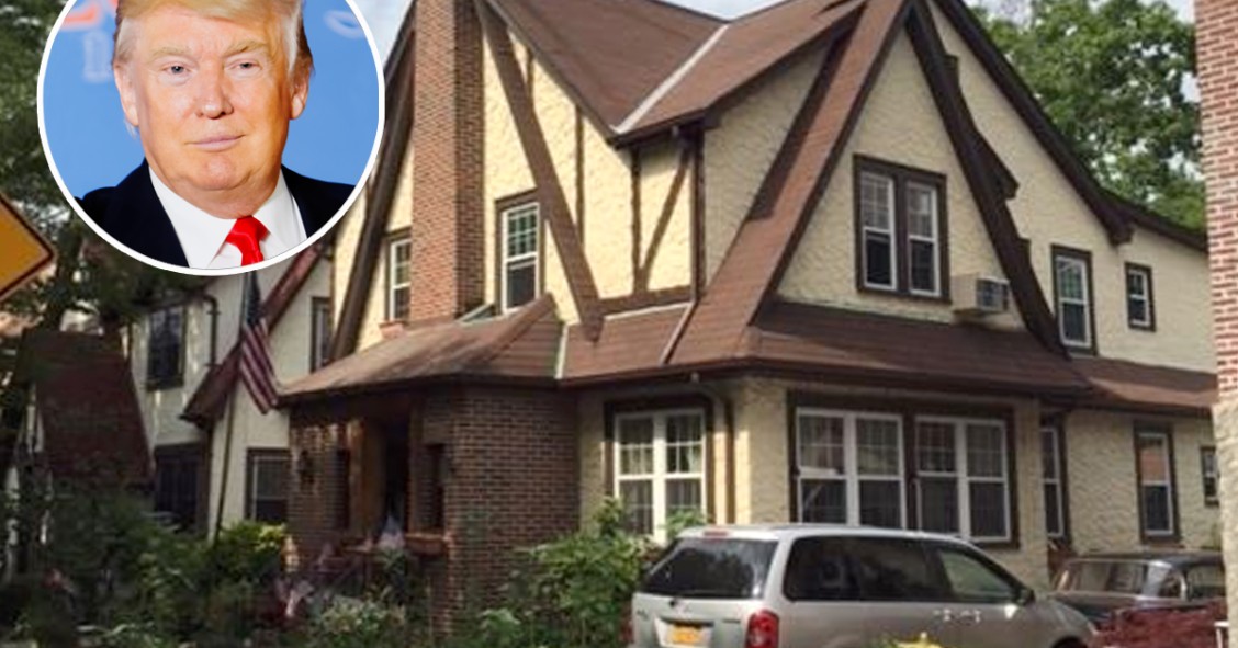 Casas de famosos: el chalet donde Donald Trump pasó su infancia, a la venta