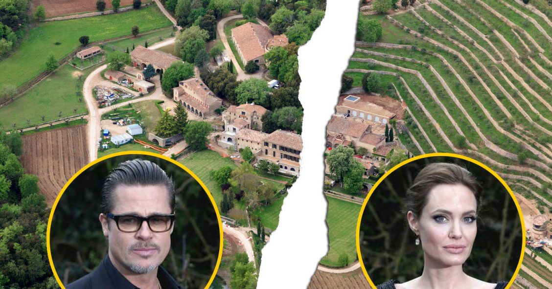 El patrimonio inmobiliario que se tendrán que repartir Brad Pitt y Angelina Jolie tras su divorcio