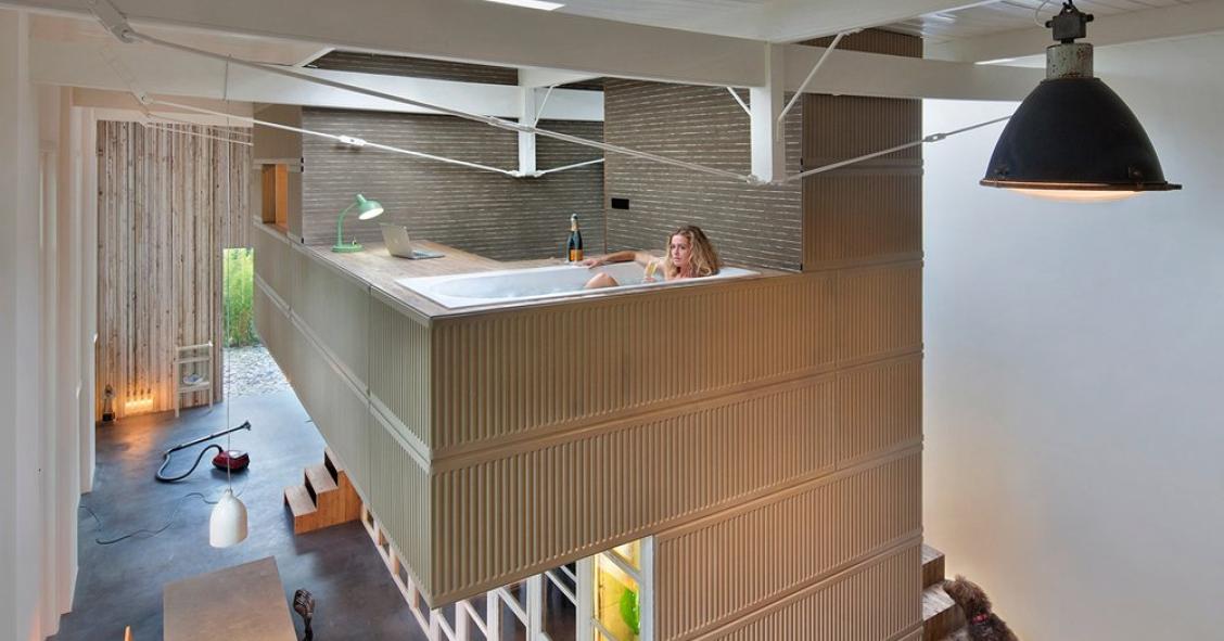 Reciclaje extremo: la casa decorada usando únicamente los escombros de un edificio demolido