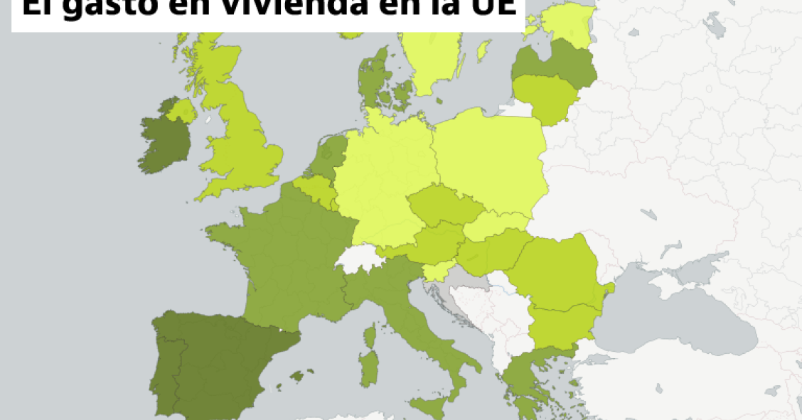 España, el país de la UE donde más ha subido el gasto en vivienda y luz en la última década