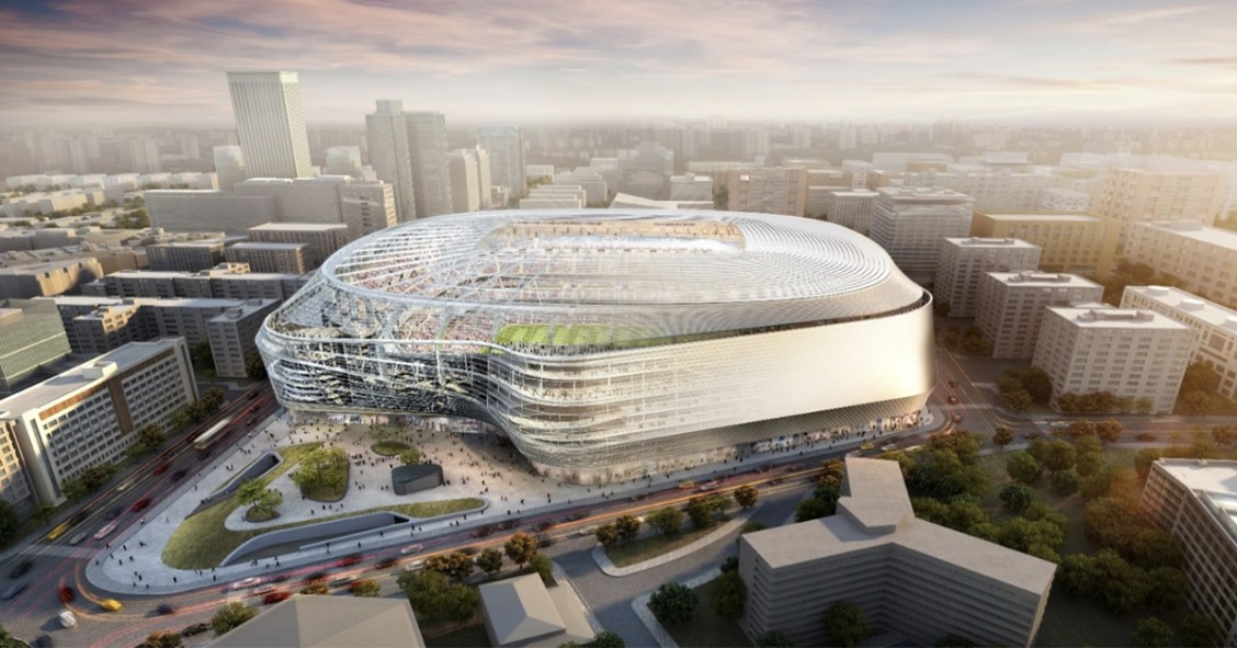 El nuevo Bernabéu será más alto y con un entorno más peatonal