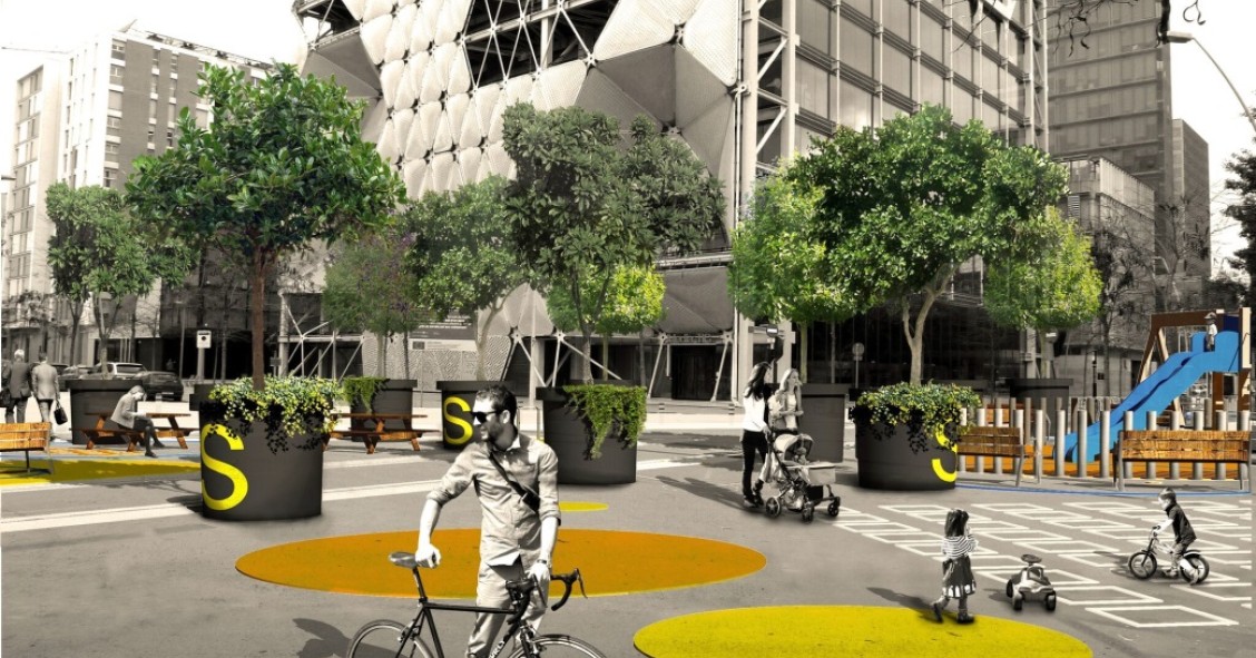 Finaliza la prueba piloto de la "supermanzana" de Barcelona, la zona pacificada libre de coches 