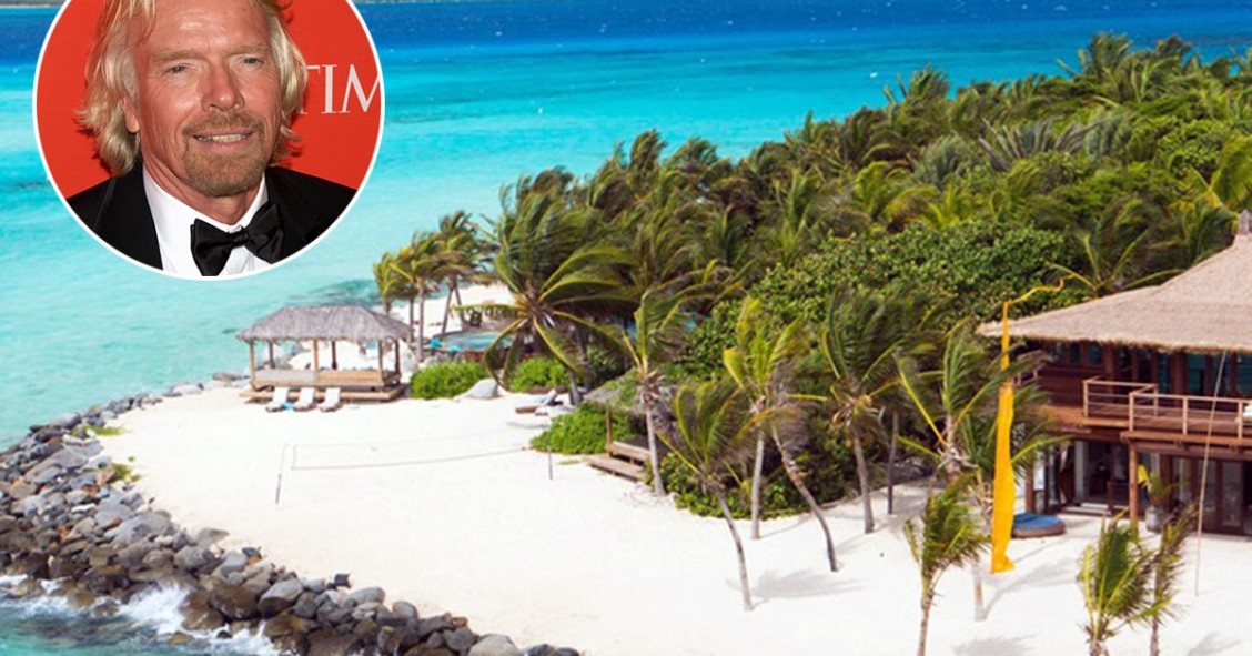 La isla privada de Richard Branson en el Caribe