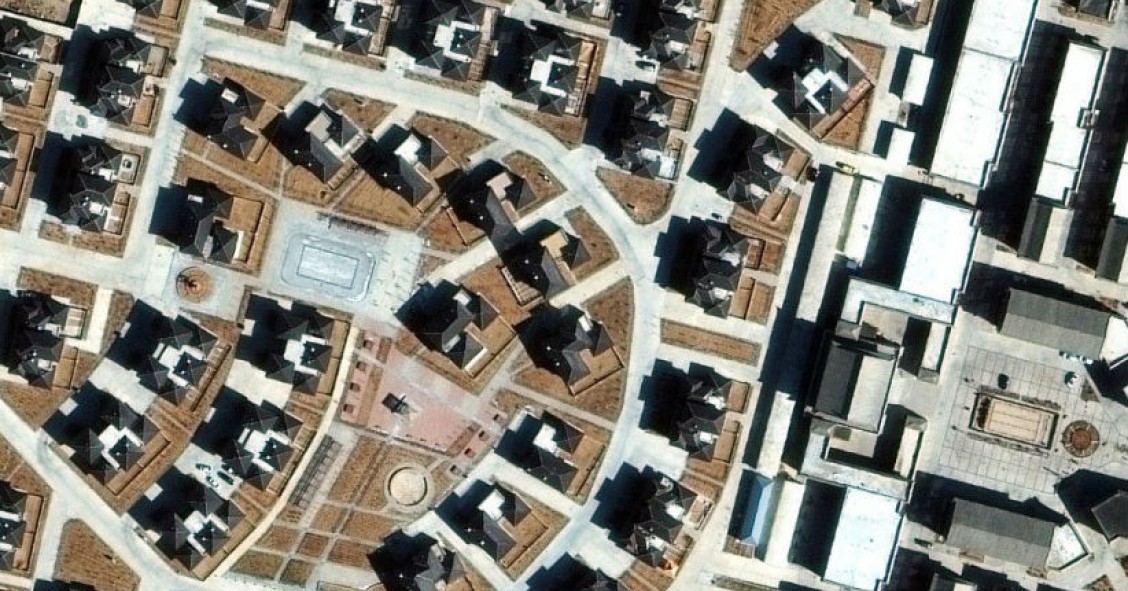 Los esqueletos inmobiliarios de las ciudades fantasma de China, a vista de pájaro