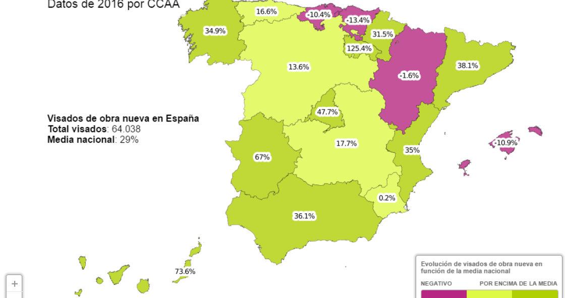 Dónde se construye en España: La Rioja, Canarias, Extremadura y Madrid son ahora los mercados calientes de la obra nueva