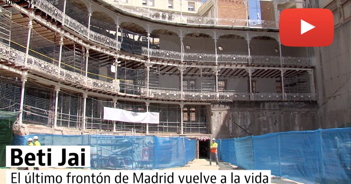Así es la reforma del frontón Beti Jai en Madrid, el gran olvidado del deporte español