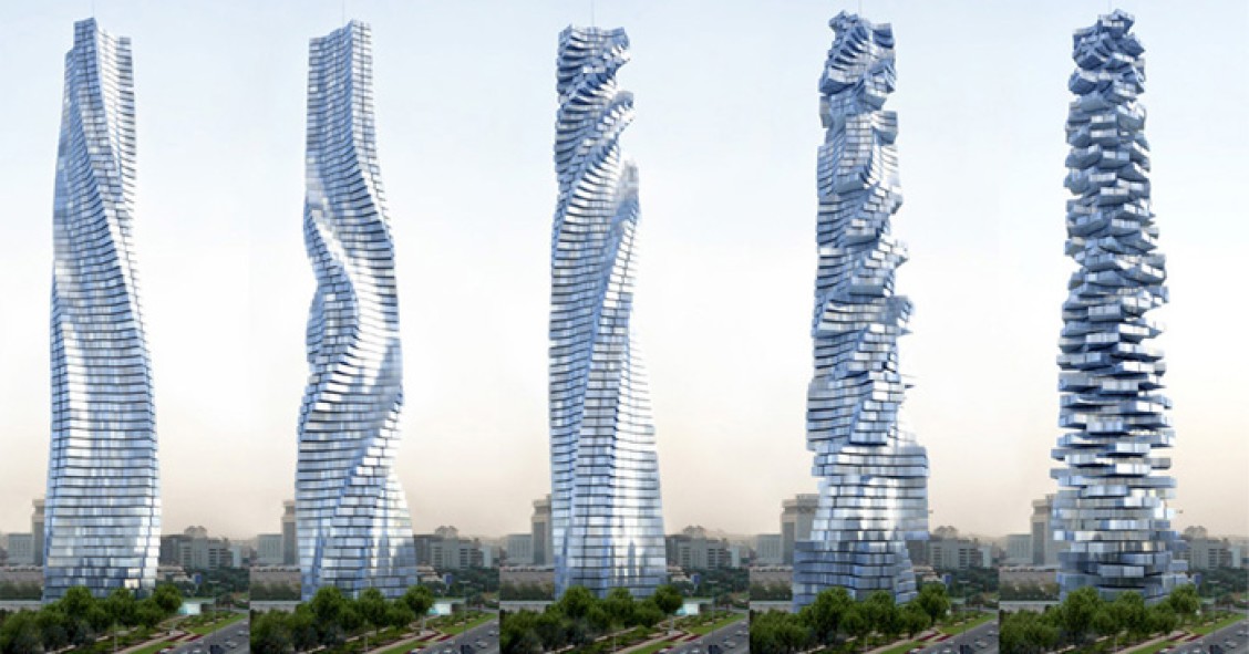 El primer rascacielos ‘estrujado’ del mundo: girará sobre sí mismo y estará situado en Dubái