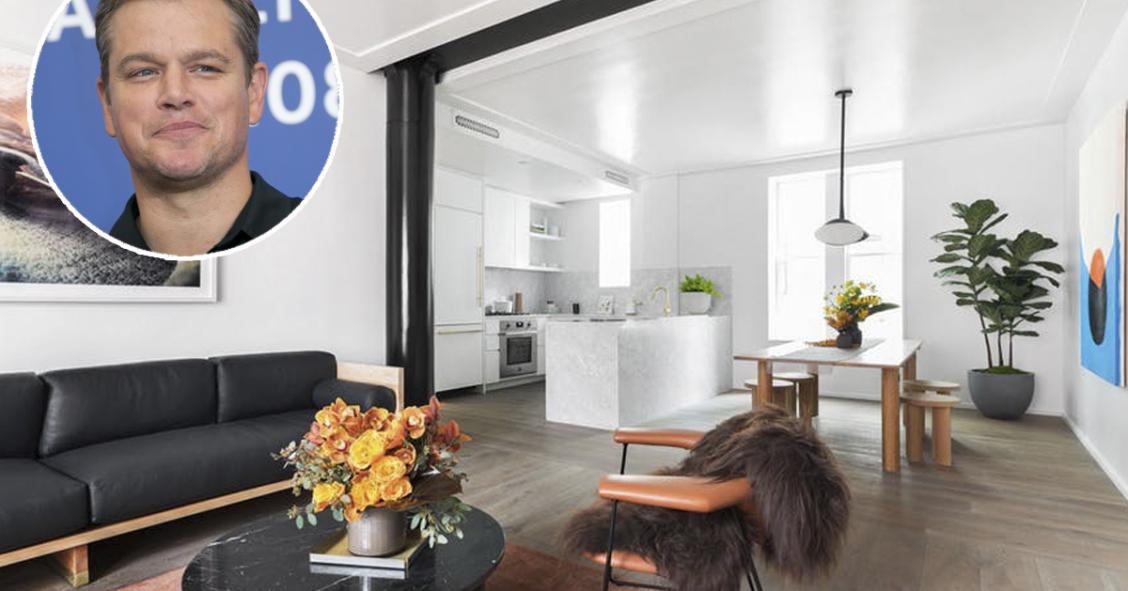 Matt Damon se gasta 14 millones en un ático de diseño en Nueva York