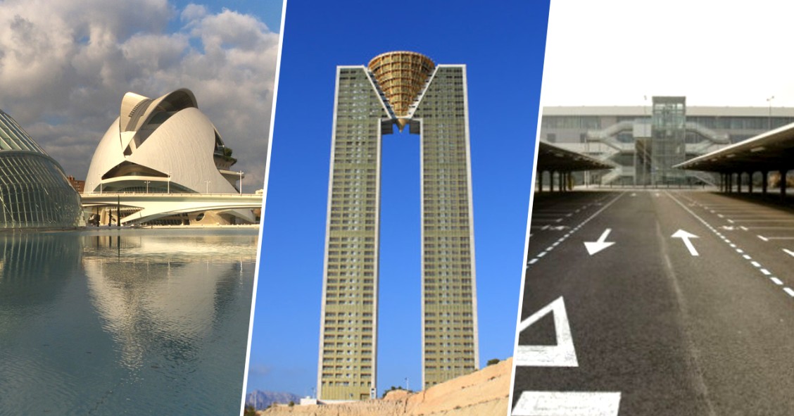 Tres obras españolas, entre los grandes derroches arquitectónicos del planeta
