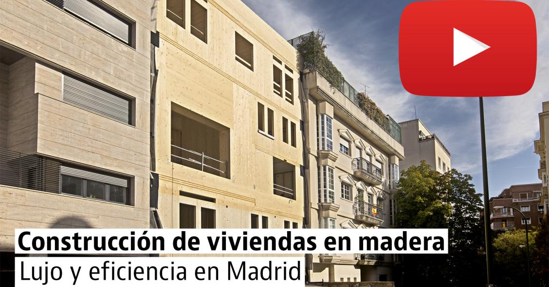 Así se está construyendo el edificio de viviendas de madera más alto de Madrid