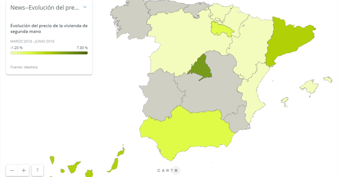 La vivienda usada se encarece en primavera: el precio sube un 2,7% entre abril y junio