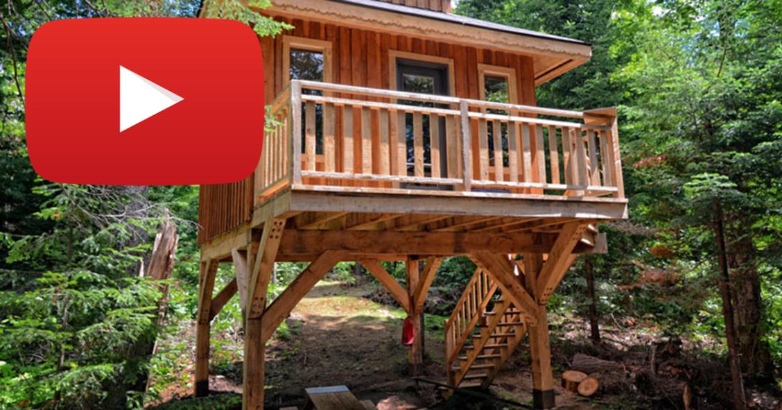 El sumun de lo rústico: cabañas de madera en un parque natural canadiense 