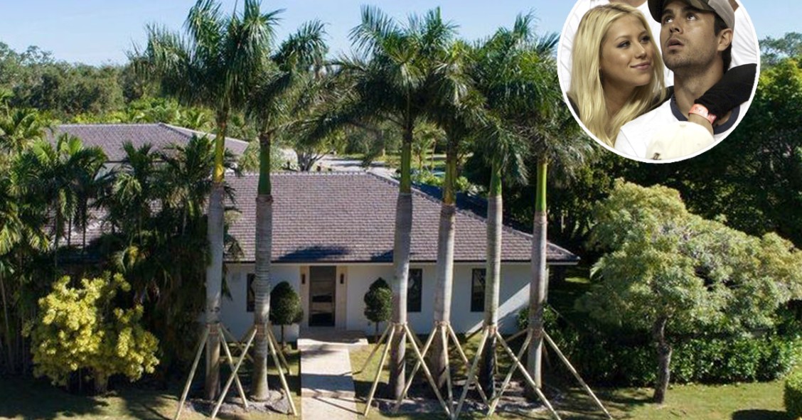 Enrique Iglesias y Anna Kournikova ponen a la venta su casa de Miami por 4,3 millones de euros