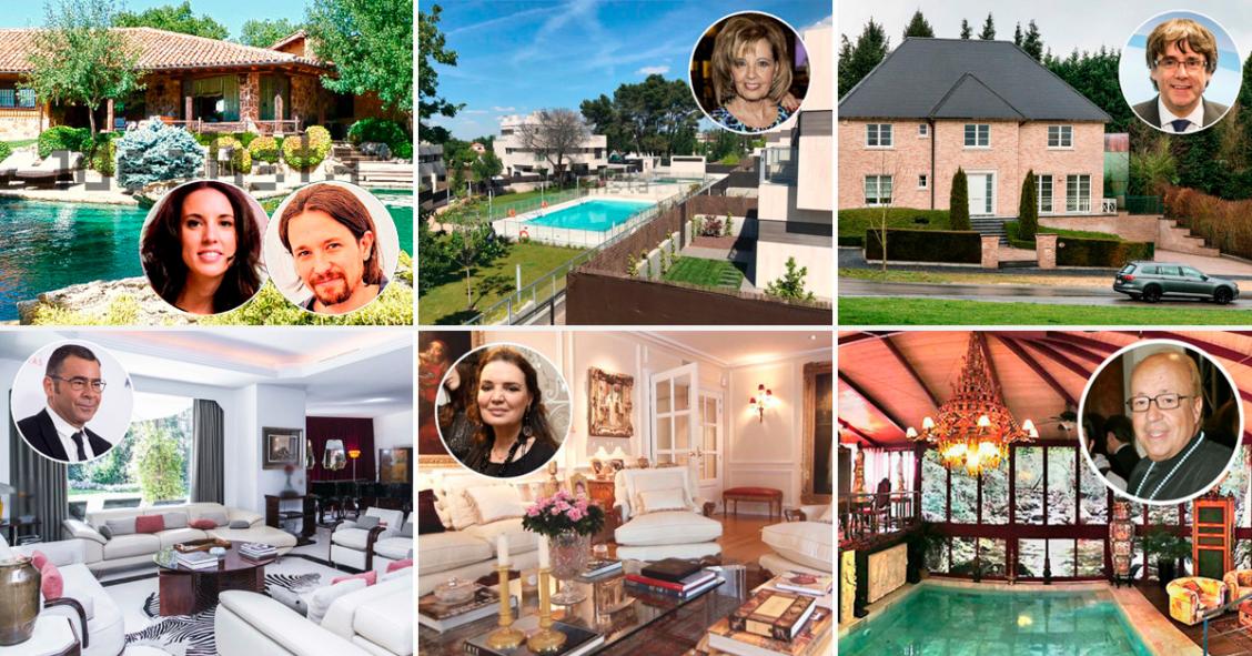 Un año de casas de famosos: del chalet de Pablo Iglesias al ático de Rappel