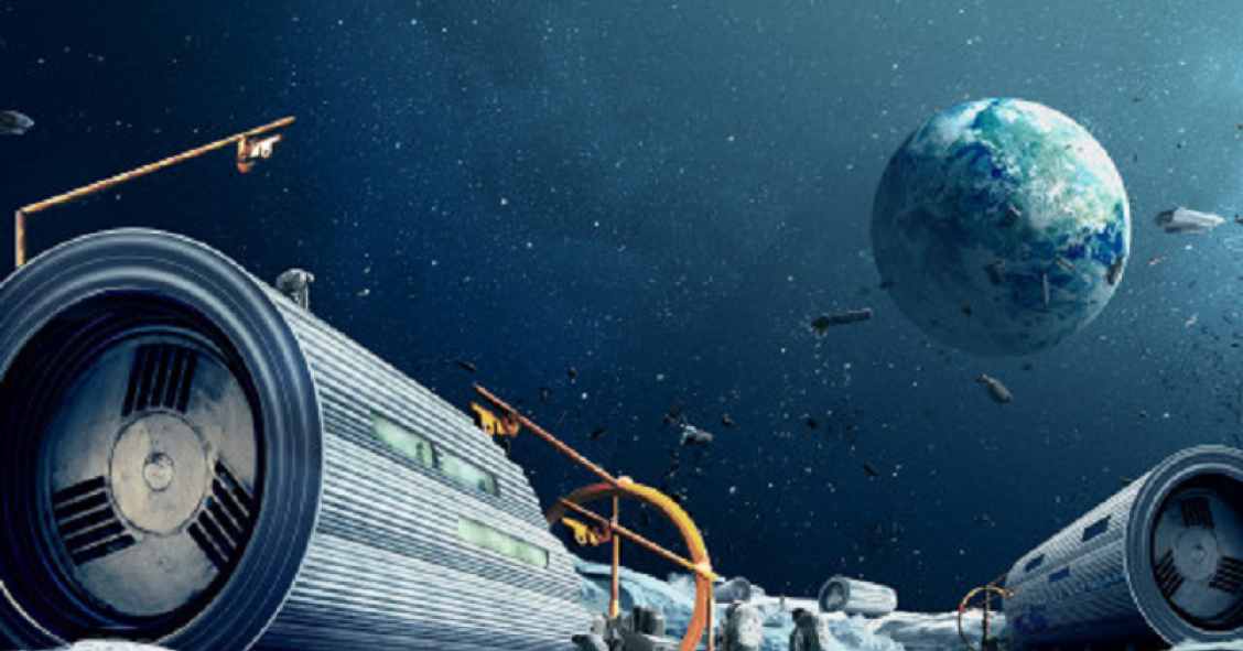 El plan para convertir la basura espacial en materiales con los que imprimir casas en 3D