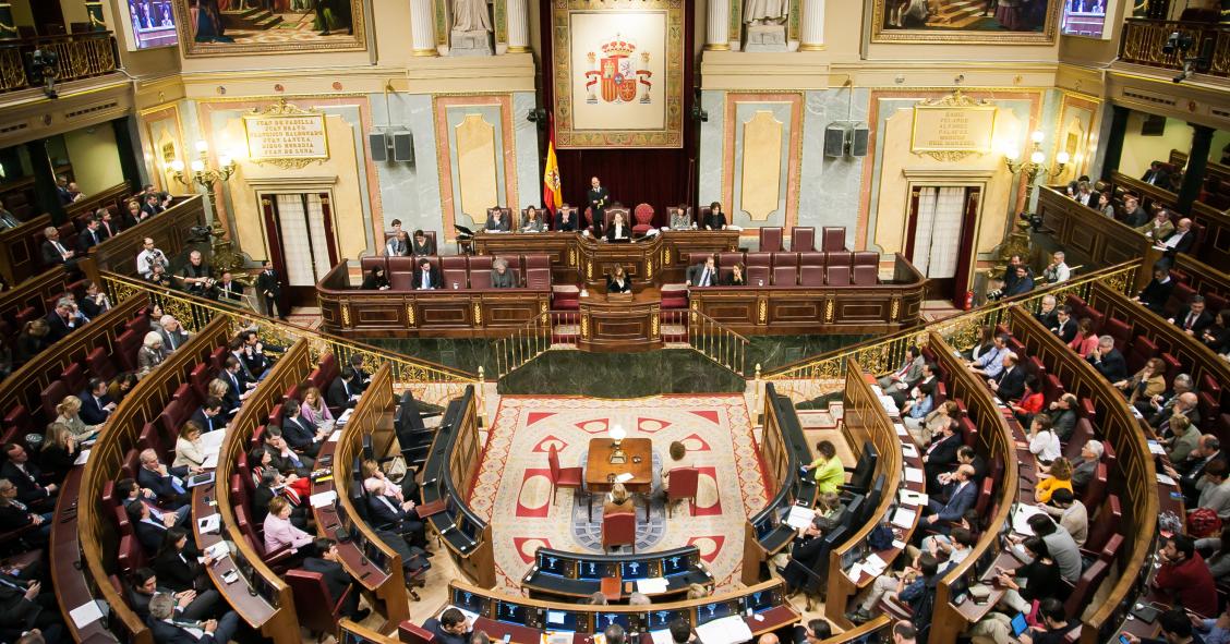 Interior del Congreso de los Diputados