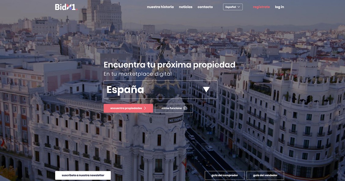 Llega Bidx1, la plataforma inmobiliaria online que busca revolucionar la compraventa de propiedades