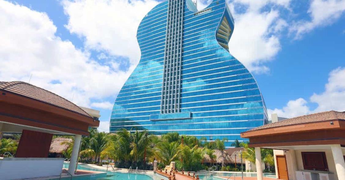 El primer hotel del mundo con forma de guitarra abre sus puertas: así es el proyecto de Hard Rock