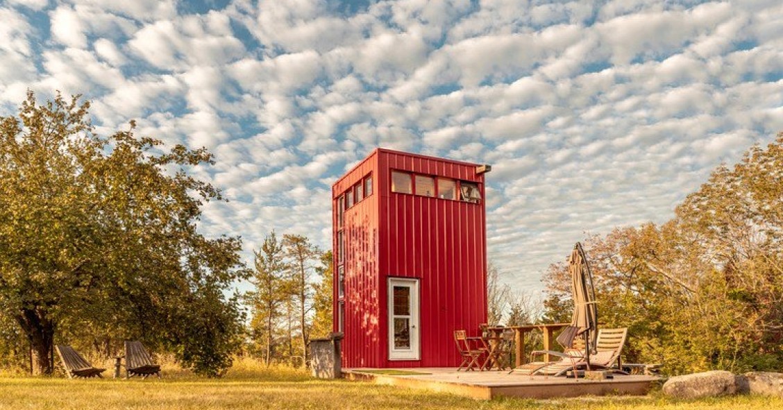 Una minicasa vertical o cómo tener todas las comodidades en menos de 10 m2