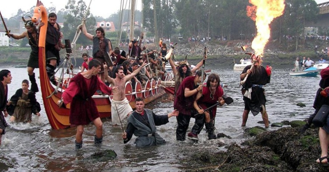 Muerte en Catoira, un pueblo de Pontevedra durante la peculiar romería Vikinga