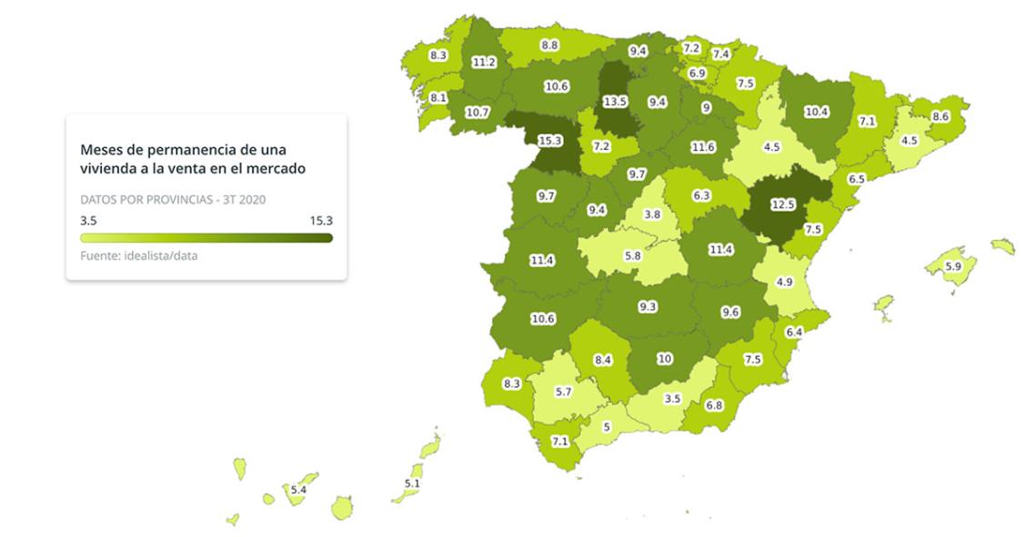 Dime dónde vives y te diré cuánto tardarás en vender tu casa ahora