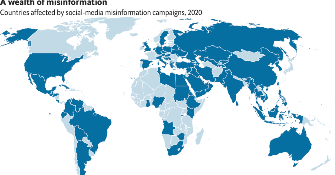 Imagen del día: aumentan las ‘fake news’ en las redes sociales de muchos países