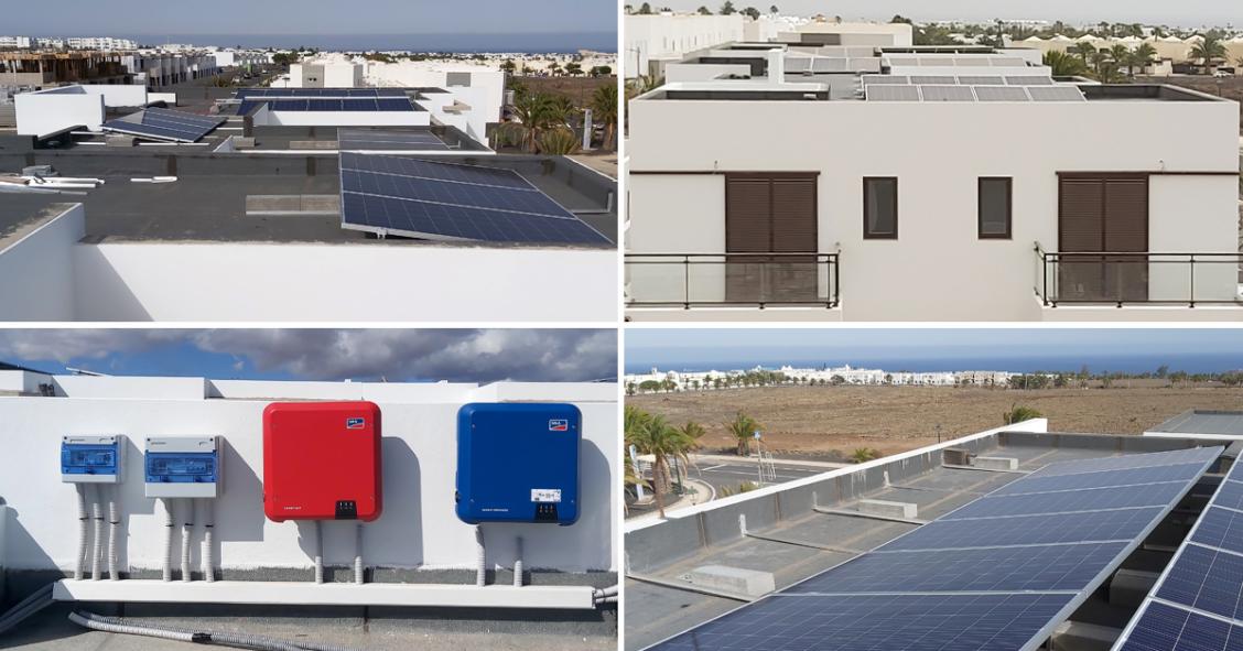 Así es la primera promoción residencial con instalación de autoconsumo compartido de Canarias
